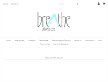 Tablet Screenshot of breatheathletic.com